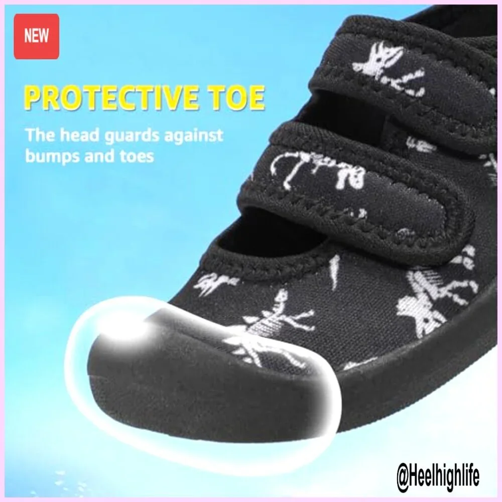 Toddler Water Shoes Quick Dry Non Slip Hook Loop Swim Barefoot Aqua Socks